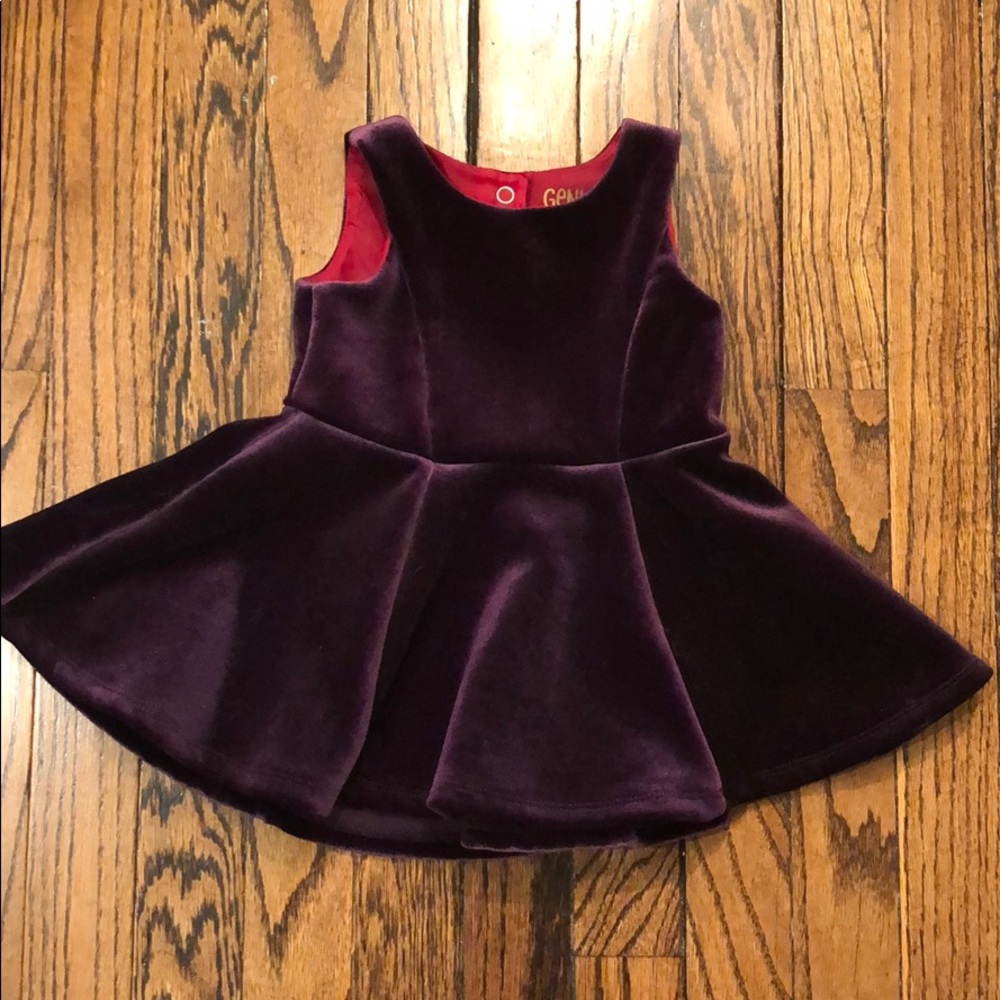 ❌SOLD❌ 12 month baby girl dress purple velveteen
